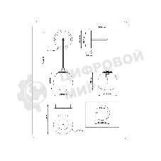 Настенный светильник Ambrella light LH51005 SGD/BK/FR золотой песок/черный/белый матовый G9 max 28W 130*200*400