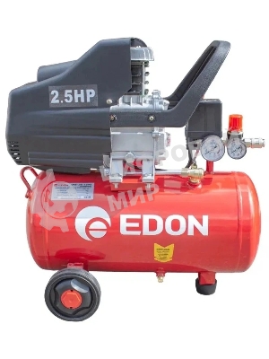 Компрессор поршневой Edon OAC-25/1600 масляный 198л/мин 25л 1600Вт красный