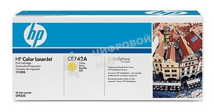 Картридж лазерный HP CE742A желтый Color LJ CP5225 (7300 стр.)