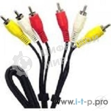 Кабель Rexant Шнур 3х3 RCA 3М