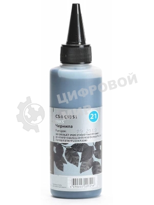 Чернила Cactus CS-I-C9351 черный (100мл) HP DeskJet 3920/3940/D1360/D1460/D1470/D1560