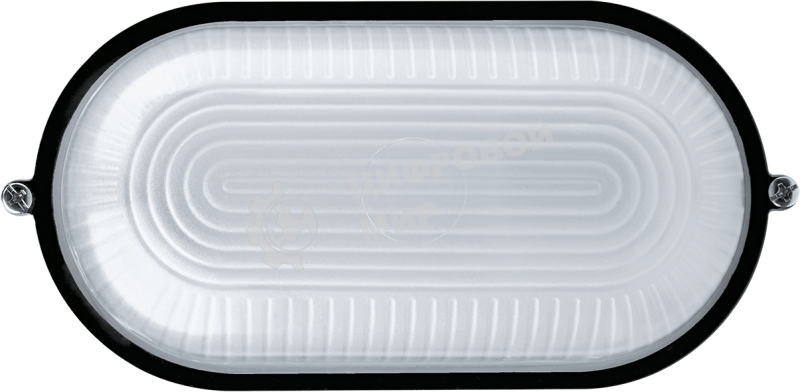 Светильник Navigator ЛОН NBL-O1-60-E27/BL 1х60Вт E27 IP54 (аналог НПБ 1401 черный овал 60Вт)