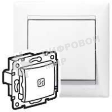 Механизм выключателя 1-кл. СП Valena 10А IP31 с подсветкой бел. (DIY-упак.) Legrand 694261