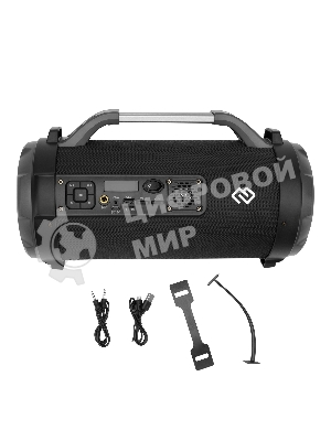Колонка портативная Digma S-23 черный 18W 1.0 BT 10м 1800mAh