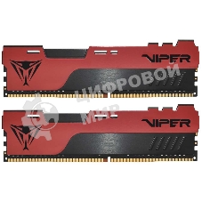 Оперативная память Patriot Viper Elite II, DDR4, 16GB (2x8 GB), 3200 MHz, CL18, DIMM, радиатор, красный, черный