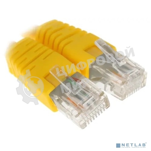 Патч-корд UTP Cablexpert cat.6, 0.25м, литой, многожильный, желтый