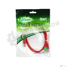 Патч-корд литой Aopen/Qust UTP кат.5е 1м красный