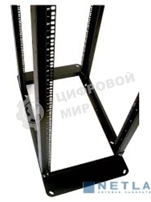 Стойка двухрамная ЦМО СТК-С-45.2.1000 45U 560ммX1280мм направл.закл.гайки 480кг серый