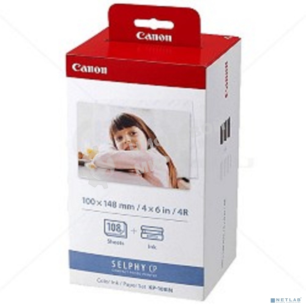 Набор для печати Canon KP-108IN 3115B001 10x15/108л./белый для сублимационных принтеров