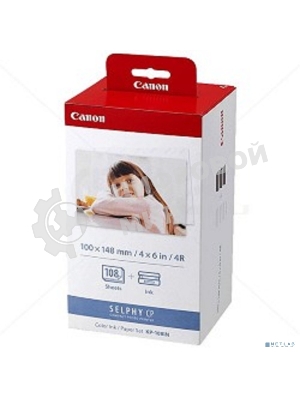 Набор для печати Canon KP-108IN 3115B001 10x15/108л./белый для сублимационных принтеров