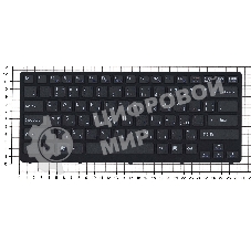Клавиатура для ноутбука Sony Vaio VPC-CW VPCCW черная c рамкой