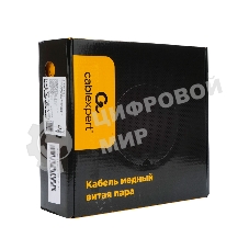 Кабель Cablexpert (RU) FTP indoor 4x2x0.51, медный, кат.5e, однож., 100м, box, серый