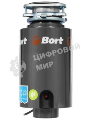 Измельчитель пищевых отходов Bort TITAN 4000 (Control) Мощность л.с. 0,75; 560 Вт; 4,2 кг/мин; 3200 об/мин; 1400 мл; Металл;набор аксессуаров 5 шт [93410242]