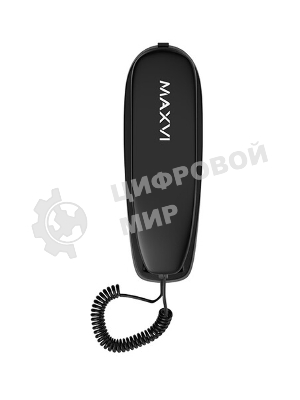 Телефон проводной Maxvi CS-01 черный