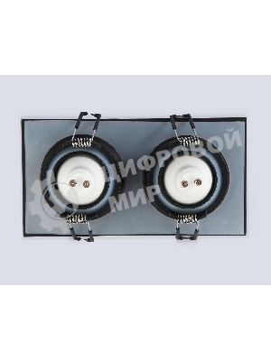 Светильник Ambrella light TN1146/2 BK черный IP44 GU5.3/2 180*95*38