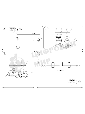 Светильник Ambrella light TN6661/2 BK черный IP44 GX53/2 220*110*48