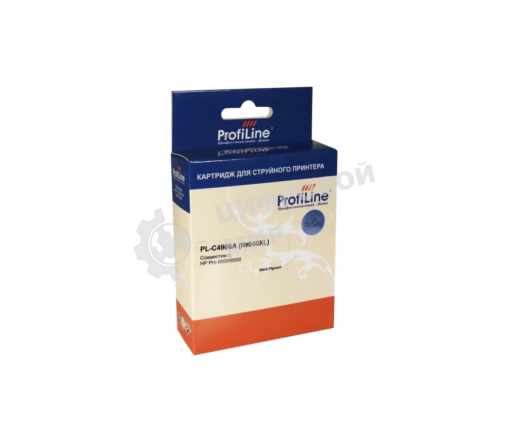 Картридж струйный ProfiLine PL-C4906A №940XL для принтеров HP Officejet Pro 8000/8500 Black пигмент