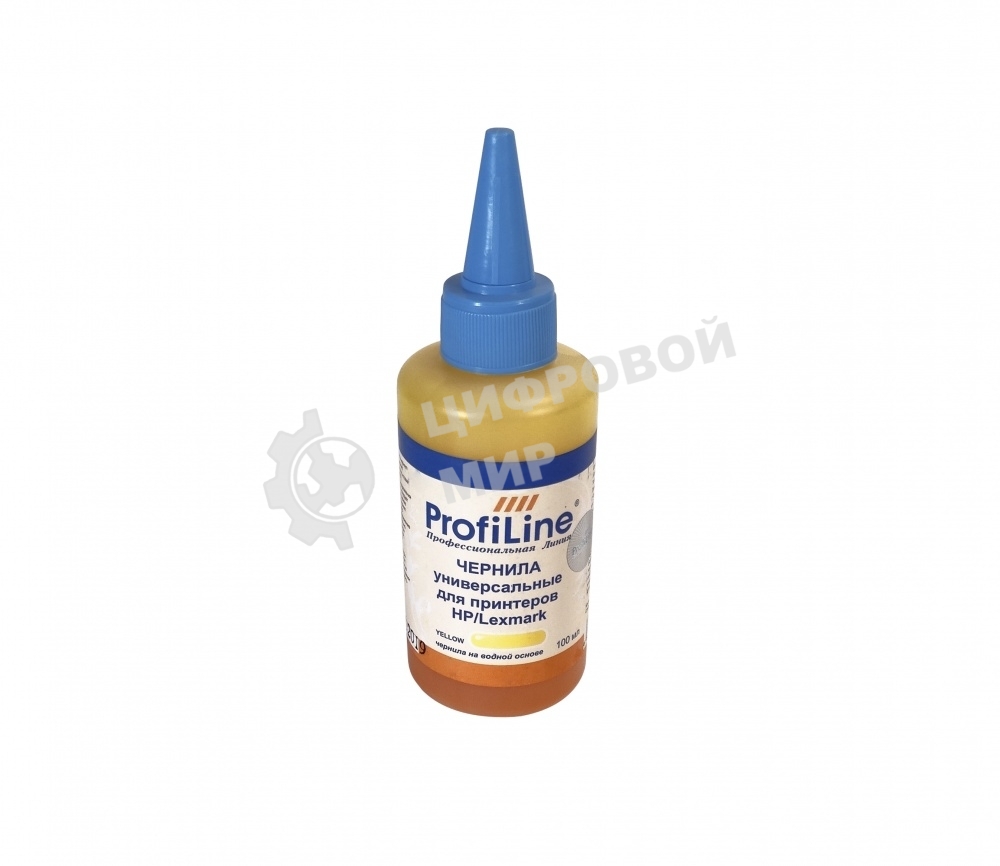 Чернила для принтеров HP/Lexmark универсальные Yellow 100 мл водн ProfiLine