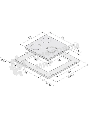 Варочная панель электрическая Krona FIDATO 45 BL