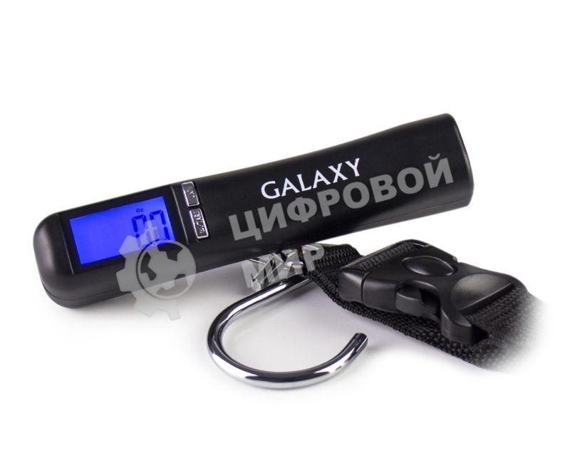 Безмен электронный Galaxy GL 2830, черный, максимальный вес 40 кг, сверхточная сенсорная система датчиков, ЖК-дисплей с подсветкой, цена деления 10 г, функция обнуления массы тары, автомат. отключение, индикатор перегрузки, индикация низкого уровня заряда
