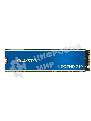 Накопитель SSD ADATA LEGEND 710, 1Tb, PCIe 3.0 x4, M.2 2280, NVMe, R/W 2400/1800, с радиатором
