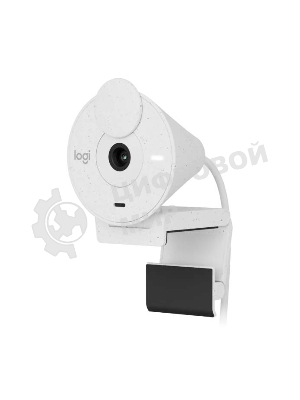 Веб-камера Logitech Brio 300 1920x1080, 30 кадр/с, USB Type-C, микрофон (шумоподавление), автоматическая фокусировка, автоосвещение, универсальное крепление белая