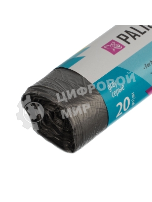 Пакеты для мусора Home Palisad 60 л x 20 шт. серые