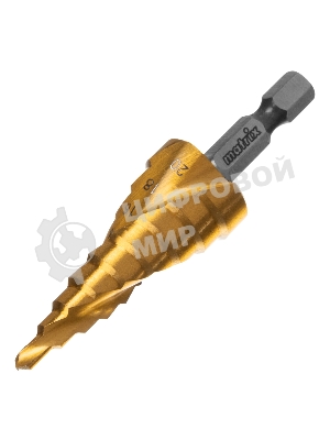 Сверло ступенчатое Matrix, 4-6-8-10-12-14-16-18-20 мм, HSS, спиральный проф., шестигр. хвостовик