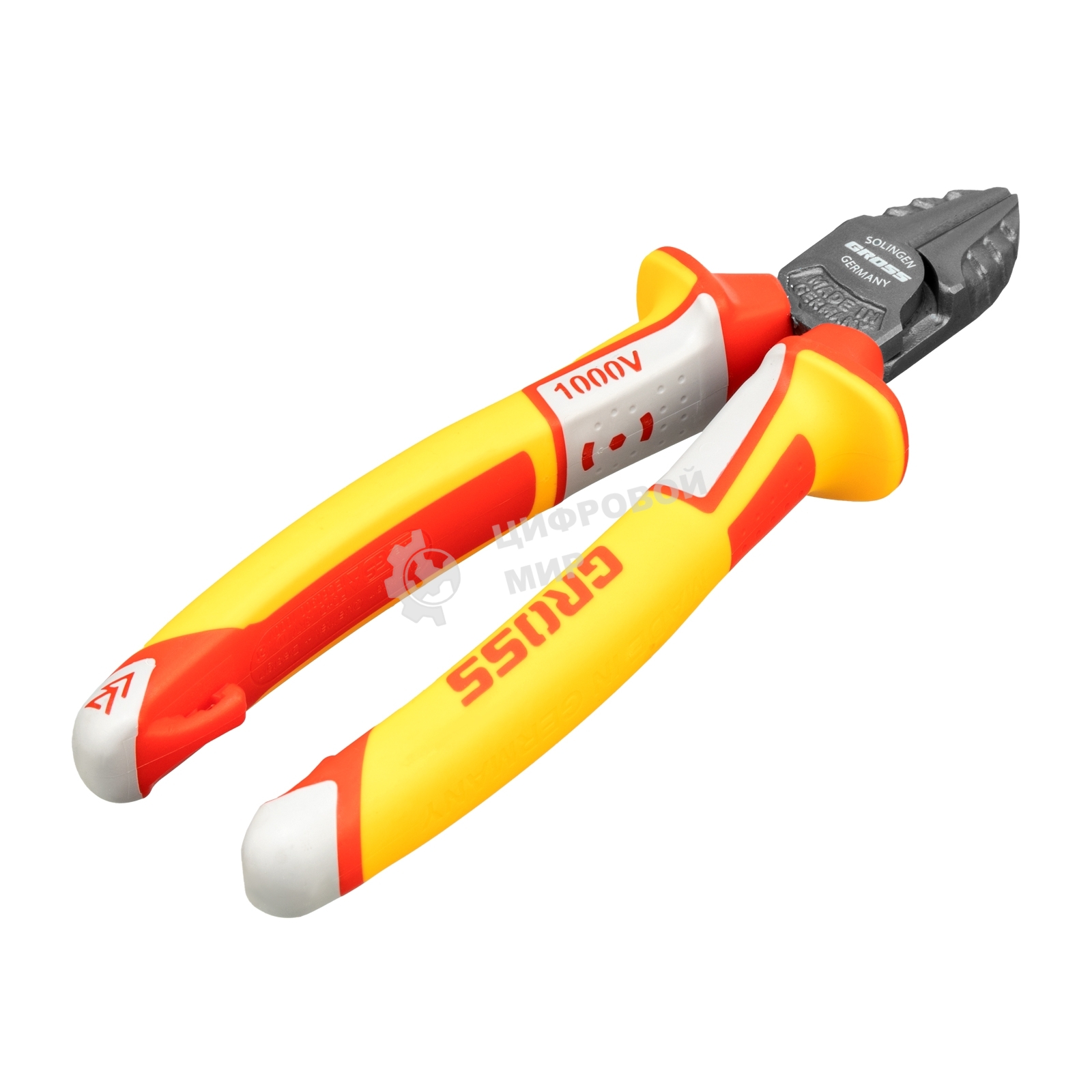 Бокорезы Gross 17582 диэлектрические рукоятки до 1000в трехкомпонентные рукоятки 180 мм