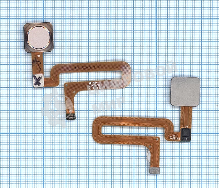 Шлейф со сканером отпечатка пальца для Xiaomi Mi 4S золотой