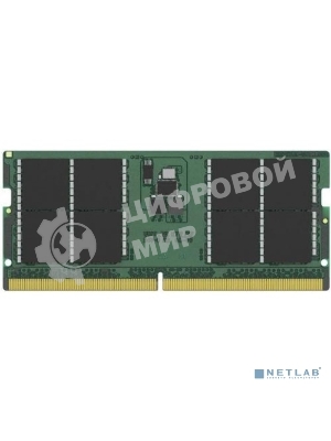 Оперативная память Kingston ValueRAM, DDR5, 16GB (1x16GB), 4800MHz, CL40, SO-DIMM