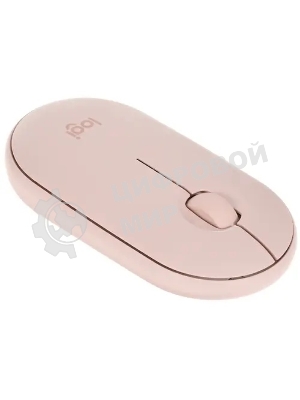 Мышь беспроводная Logitech Pebble M350 розовый, 1000 dpi, радиоканал, Bluetooth, USB, кнопки - 3