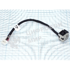 Разъем для ноутбука HP dv6-2000 c кабелем 6-pin
