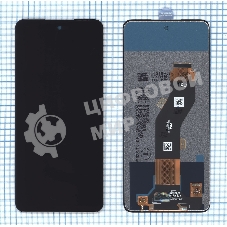 Дисплей для Tecno Spark 20C (BG7n) в сборе с тачскрином черный