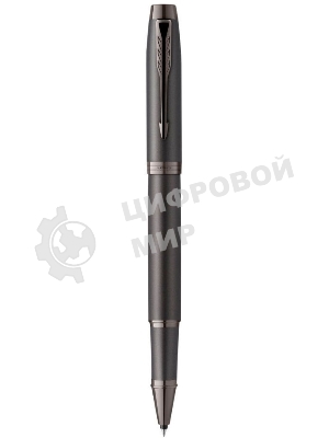 Ручка роллер Parker IM Monochrome T328 (CW2172960) Gun Metal, F, черные чернила, подарочная коробка