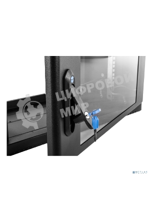 Шкаф коммутационный ЦМО (ШРН-9.650-9005) настенный 9U 600x658мм пер.дв.стекл 200кг черный 600мм 180град.