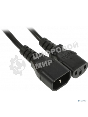 Шнур сетевой Rexant IEC 320 C13 – IEC 320 C14 3x1,0мм², длина 1,2м