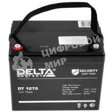 Аккумуляторная батарея Delta DT 1275 напряжение 12В, емкость 75А·ч (259х169х213мм)