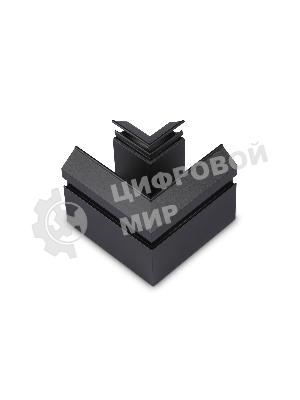 Коннектор угловой для корпуса в натяжной потолок Magnetic 220V 100*100*61 GL1043 BK черный (соединители в комплекте)