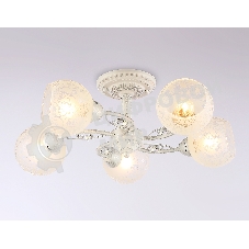 Светильник Ambrella light TR3062/5 WH/SL/FR белый/серебро/белый матовый E27/5 max 40W D615*245