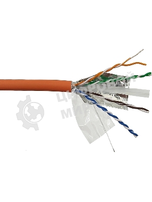Кабель информационный Lanmaster LAN-6AFTP-LSZH-OR кат.6A FTP 4 пары 23AWG LSZH внутренний 305м оранжевый