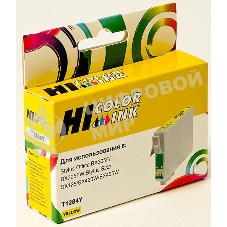 Картридж Epson Stylus S22/SX125/SX420W/SX425W/BX305F (Hi-Black) new, C13T12844010, Y