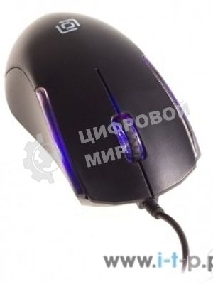 Мышь проводная Oklick 245M черный, 1000 dpi, USB, кнопки - 3