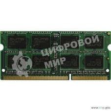 Оперативная память Qumo, DDR3, 8GB (1x8GB), 1600MHz, CL11, SO-DIMM