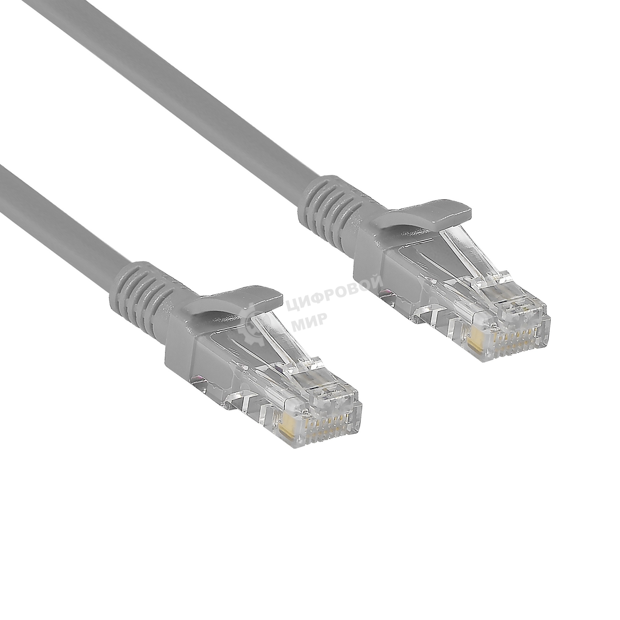 Патч-корд ExeGate UTP-RJ45-RJ45-C6-CU-0,5M-GY, UTP, cat.6, 0.5м, медь, серый