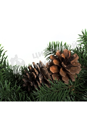 Еловый венок с шишками Neon-night Ø 45 см, Литой