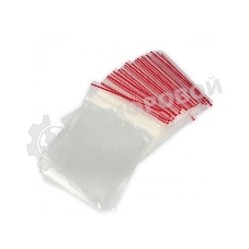 Пакеты с замком Zip Lock, ПВД размер 8 х 12 см, 35 кмк (уп. 100 шт)