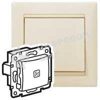Механизм выключателя 1-кл. СП Valena 10А IP31 с подсветкой сл. кость (DIY-упак.) Legrand 695601