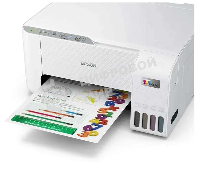 МФУ струйный Epson L3256 (004), A4, цветной, печ., до 10/5 стр/мин. (ч/б/цв.), 1440 x 5760 dpi (печ.), 1200x2400dpi (скан.), USB, Wi-Fi