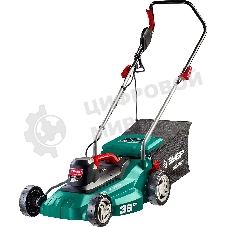 Газонокосилка ЗУБР ГСЦ-38-1700 сетевая, 1700 Вт, ш/с 380 мм, 9.9 кг